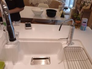 長崎キッチン取付け隊 浄水栓を後付け 施工後
