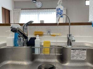 佐賀キッチン取付け隊　浄水栓を後付け　施工後 