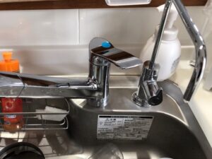 浄水栓を後付け　施工後