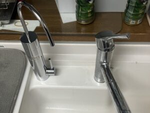 栃木キッチン取付け隊　浄水栓を後付け　施工後