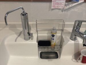 山梨キッチン取付け隊　浄水栓を後付け　施工後 