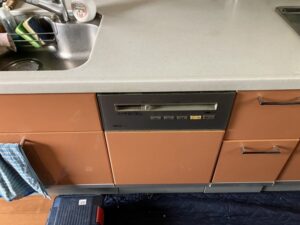 山形キッチン取付け隊　浅型を深型食洗機に取替　施工前 