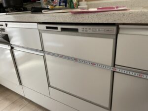 栃木キッチン取付け隊　浅型を深型食洗機に取替　施工前