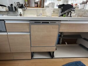 山形キッチン取付け隊　食洗機の取外して収納　施工前