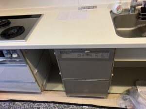 岩手キッチン取付け隊 食洗機の取外して収納 施工前