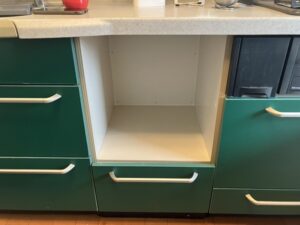 食洗機の取外して収納　施工後