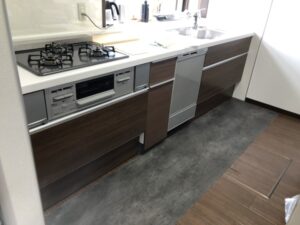 徳島キッチン取付け隊　食洗機の無理やりリフォーム　施工後