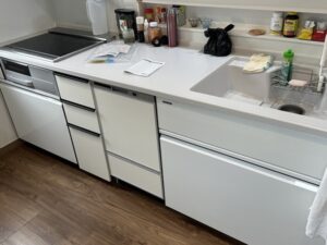 山形キッチン取付け隊　食洗機の無理やりリフォーム　施工後