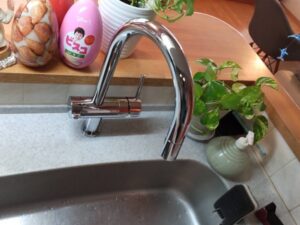 岐阜キッチン取付け隊　カートリッジそのままで浄水栓の交換　施工後