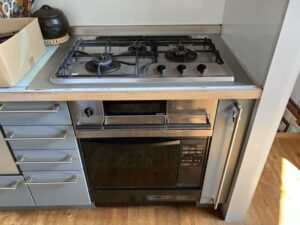 岡山キッチン取付け隊 ガスオーブンの工事 施工前