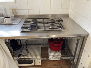 徳島キッチン取付け隊 グリルなしガスコンロの工事 施工前