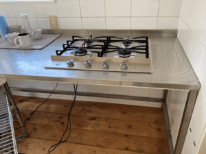 徳島キッチン取付け隊 グリルなしガスコンロの工事 施工後