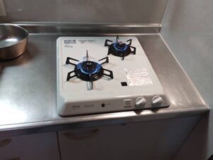 福井キッチン取付け隊 コンパクト2口コンロの交換 施工後