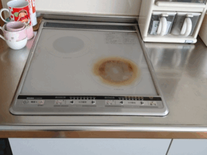 香川キッチン取付け隊　コンパクト2口ヒーターの取替　施工前