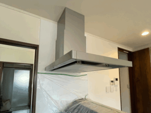 岐阜キッチン取付け隊　サイドレンジフードの取替　施工