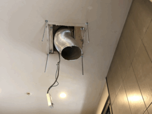 香川キッチン取付け隊　センターレンジフードの取替　施工