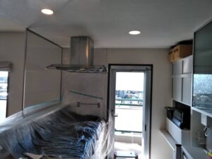 山梨キッチン取付け隊 センターレンジフードの取替 施工前