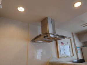 センターレンジフードの取替 施工前