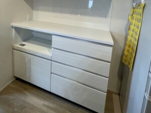 岡山キッチン取付け隊 家電収納ユニットの取付け 施工後