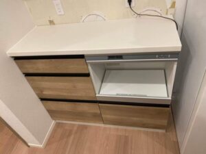 岐阜キッチン取付け隊　家電収納ユニットの取付け　施工後