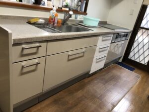 宮城キッチン取付け隊　機器を外して収納スペース化　施工後