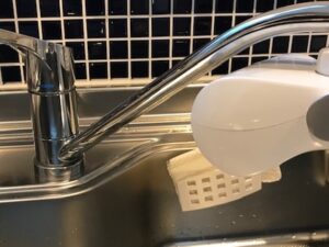 山梨キッチン取付け隊 浄水器一体水栓の取替 施工前