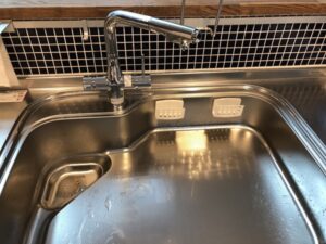 山梨キッチン取付け隊 浄水器一体水栓の取替 施工後