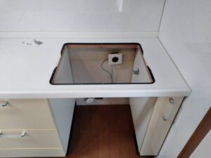 福井キッチン取付け隊 電気オーブンの取替 施工