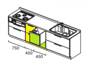 90cm引出し扉 施工後イメージ
