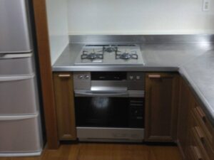 大分キッチン取付け隊 ガスオーブンを後付 施工後