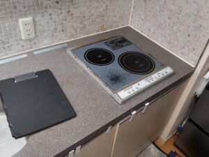 大分キッチン取付け隊 コンパクト2口ヒーターの取替 施工前