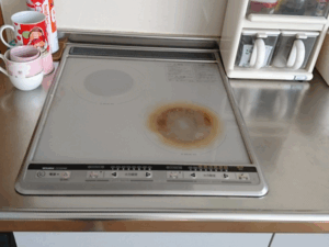 熊本キッチン取付け隊 コンパクト2口ヒーターの取替 施工前