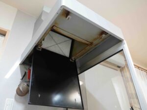 熊本キッチン取付け隊 サイドレンジフードの取替 施工前