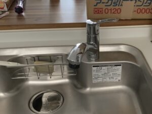 熊本キッチン取付け隊 浄水器一体水栓の取替 施工前