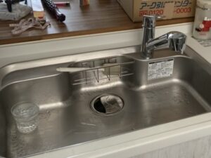 熊本キッチン取付け隊 浄水器一体水栓の取替 施工後