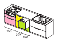 150cm一体型 施工後イメージ