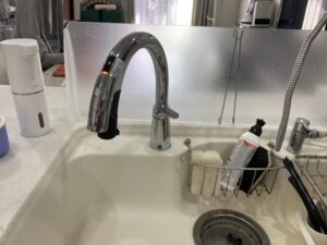 LIXIL（リクシル）水栓のナビッシュが人気　TOTO水栓からハンズフリーナビッシュへ！　施工後