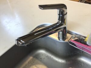 パナソニックのキッチン水栓おすすめポイント　エコカチット水栓に取替えたい　施工後