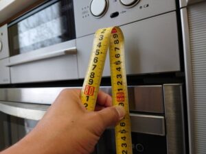 オーブン撤去工事 オーブンサイズ確認