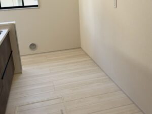 カップボードや家電収納ユニットの取付け工事 施工前