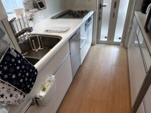 クリナップ（ Clean▲up）　ガスオーブンの撤去　施工後