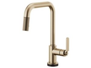 お気に入り水栓を浄水器に変身!トレビーノブランチ キッチン水栓 デルタ製(DELTA) 64054LF-GL ブリゾ タッチ式 シャワー水栓 リッツェ ラックスゴールド