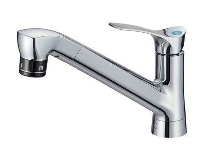 キッチン水栓　一般地用　 三栄水栓製（SANEI）K87121ET6JV-13　シングル混合栓（ファインバブル付）