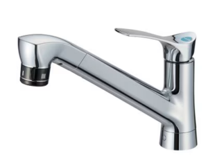 見た目を重視したい水栓なら「三栄水栓」　キッチン水栓　一般地用　 三栄水栓製（SANEI）K87121ET6JV-13　シングル混合栓（ファインバブル付）