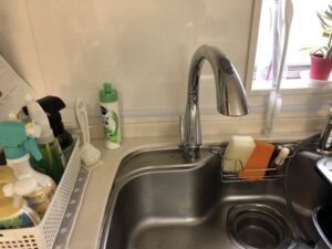 LIXIL（リクシル）水栓のナビッシュが人気　グローエのグースネックの見た目を残す　施工前