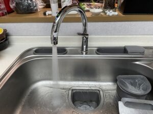 LIXIL（リクシル）水栓のナビッシュが人気　サンウェーブの水栓をLIXILに替える　施工後
