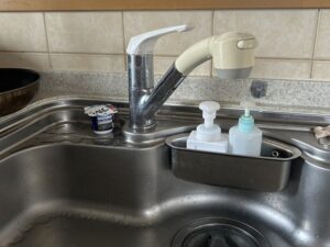 LIXIL（リクシル）水栓のナビッシュが人気　シャワーヘッドの変色が気になってきて！　施工前