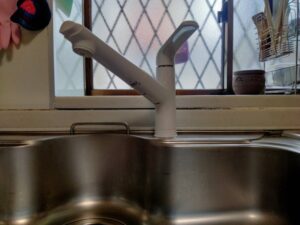 パナソニックのスゴピカ素材水栓がいい　施工後