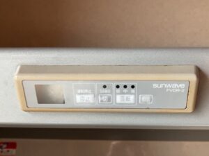 レンジフード品番位置　操作スイッチ