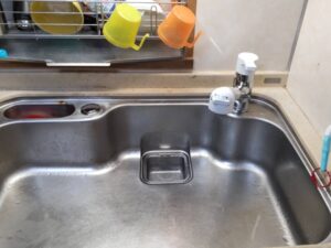 パナソニックのキッチン水栓おすすめポイント　別水栓の浄水も外してほしい　施工後